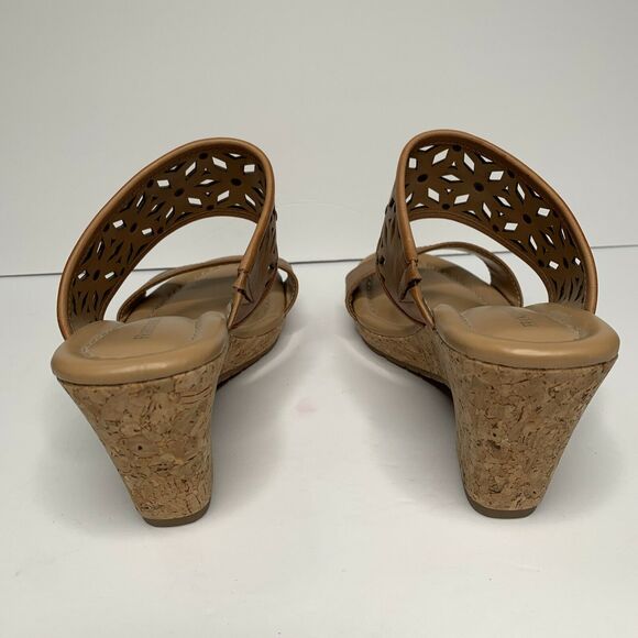 Franco Fortini Leslie Brown Wedges NEW Size 7.5M - Picture 6 of 9